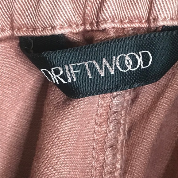 NWT Driftwood Mauve Embroidered Stitch Cuffed Leg Drawstring Khaki Pants SZ XL - Picture 7 of 12